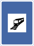 Railway Station traffic sign India