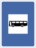 Bus Stop traffic sign India