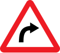 Right Hand Curve traffic sign India
