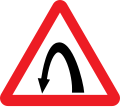 Left Hairpin Bend traffic sign India