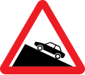 Steep Ascent traffic sign India