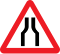 Narrow Road Ahead traffic sign India