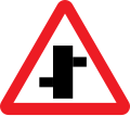 Staggered Intersection traffic sign India