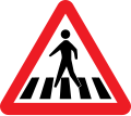 Pedestrian Crossing traffic sign India