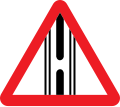 Gap in Median traffic sign India
