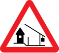 Barrier Ahead traffic sign India