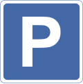 Parking - Scooter or Motorcycle traffic sign India